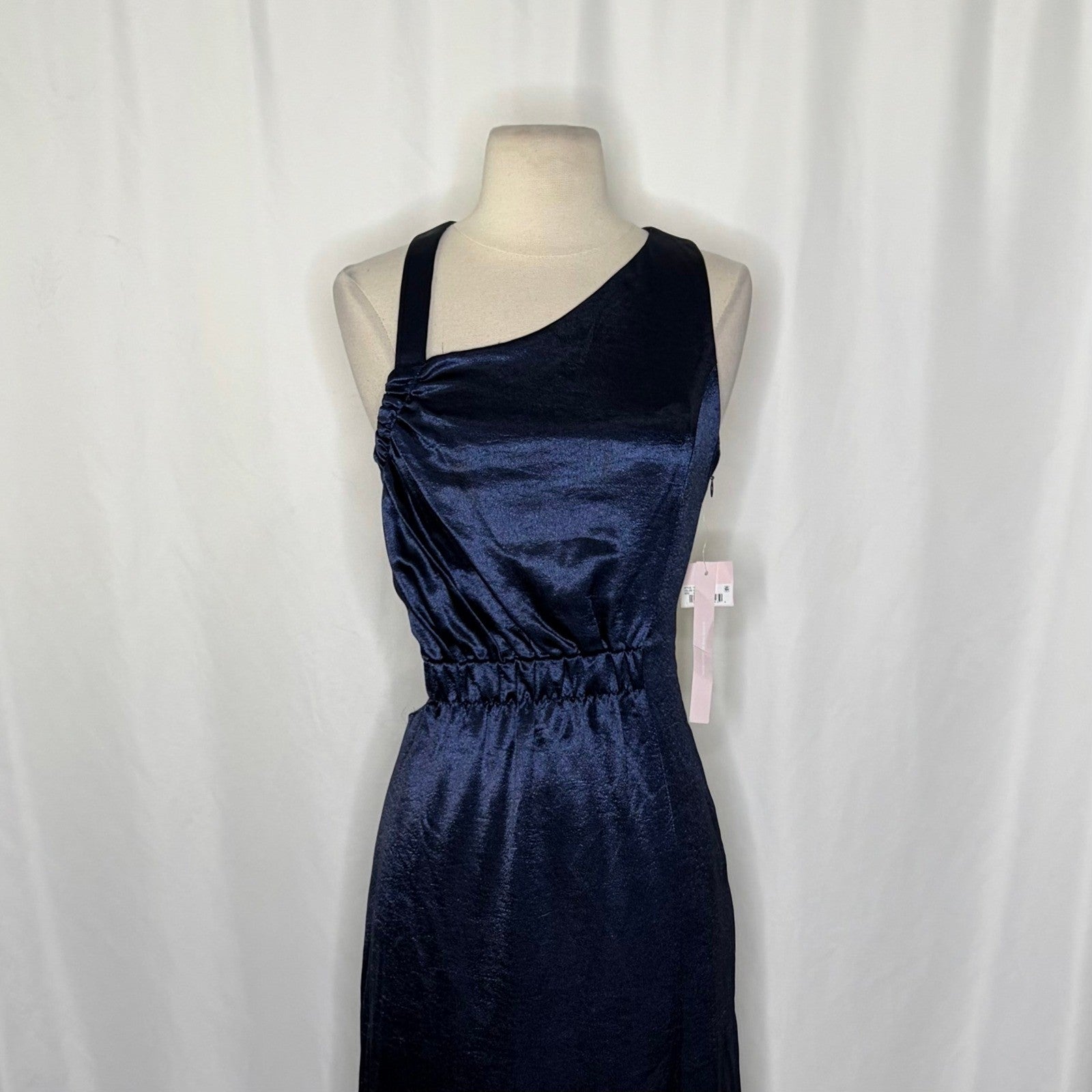 NWT!! AVEC LES FILLES Blue Maxi Dress Cutouts Asymmetrical Party Cocktails 8