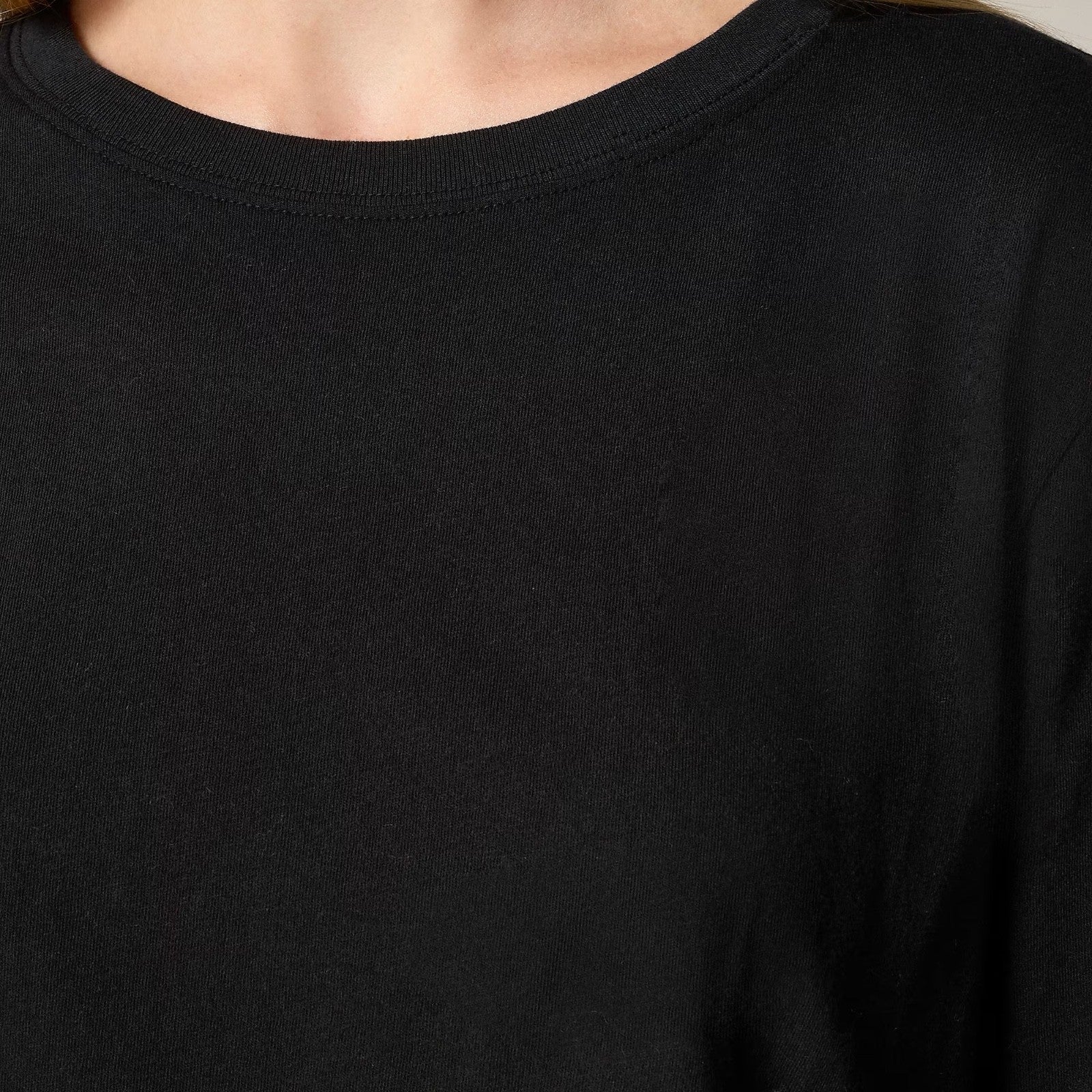 NWT!! J. CREW Vintage Jersey Long Sleeve T-Shirt Top Shirt Tee Solid Black XXS