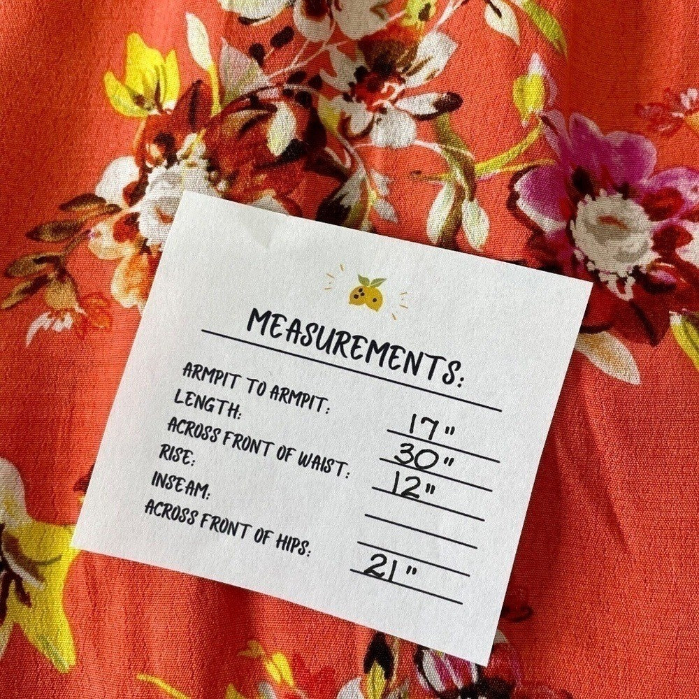 OBEY Pinot Floral Mini Dress Dolman Surplice Coral Pink Orange Boho X-Small