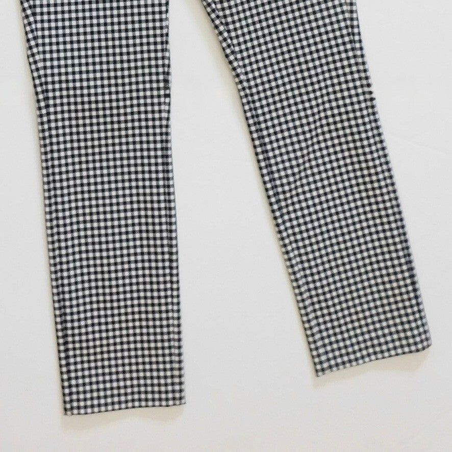 Revolve RAG & BONE Simone Gingham Pants Check Black White Tapered Size 4