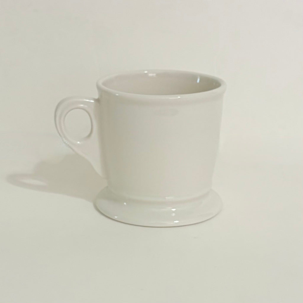 ANTHROPOLOGIE Letter "K" Monogram Mug White Minimalist Coffee Tea Farmhouse K
