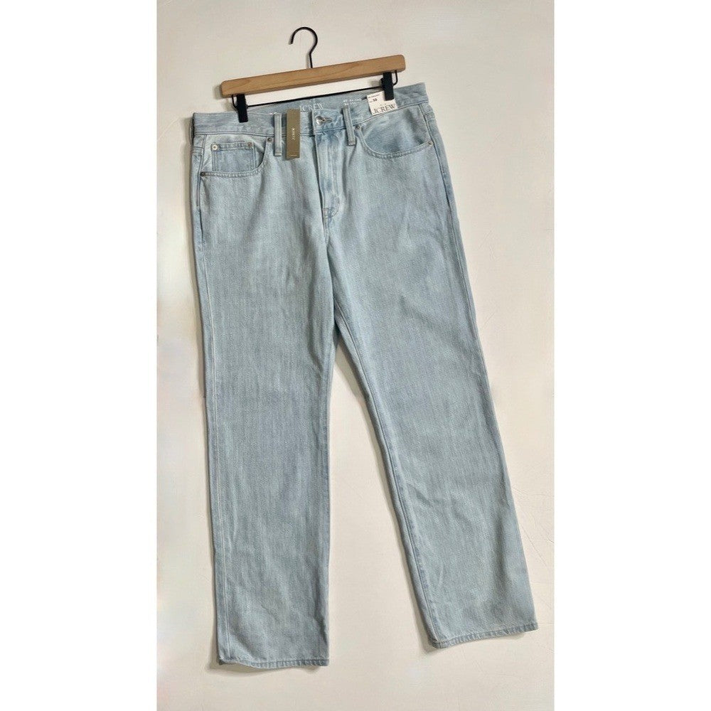 NWT!! J. CREW Mid-Rise Straight Jeans Montauk Wash Denim Classic Preppy Size 30