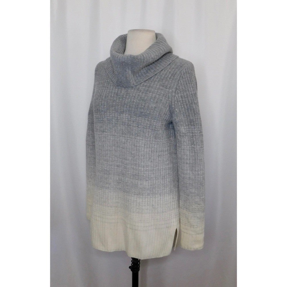 Women's THEORY Madalinda Ombré Charmant Turtleneck Sweater Wool Cashmere Small