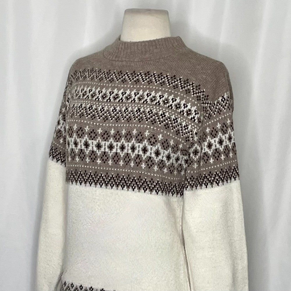 Vintage ROBERT BRUCE Scandinavian Fair Isle Sweater Paul Mage Fairisle Medium