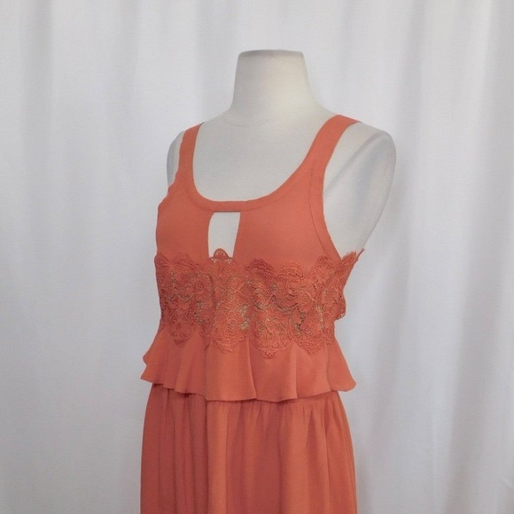 NEW!! FOR LOVE AND LEMONS Sienna Dress Lace Keyhole Mini Party Romantic Small