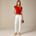 NWT!! J. CREW White Slim Jeans '03 2003 Stretch Solid White High Rise Size 31