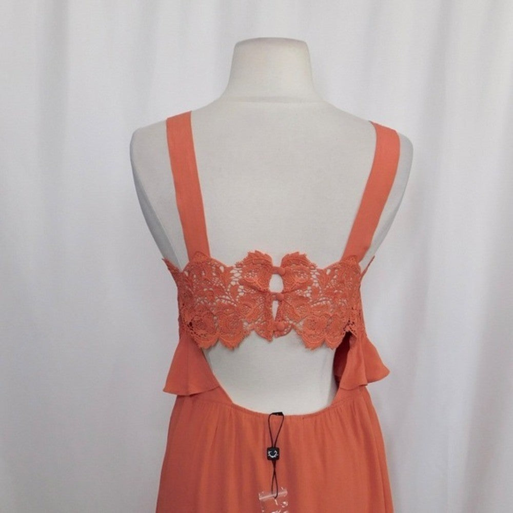 NEW!! FOR LOVE AND LEMONS Sienna Dress Lace Keyhole Mini Party Romantic Small