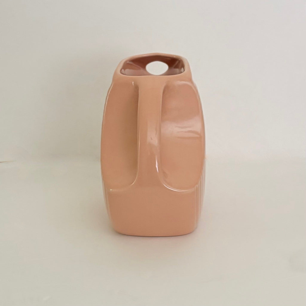 Vintage FIESTA Apricot Disc Water Pitcher Homer Laughlin Ceramic Large Made USA