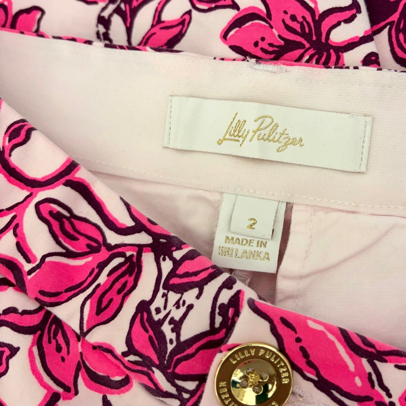 LILLY PULITZER Gretchen High Rise 5" Shorts Elderflower Blossom Lil Escape 2