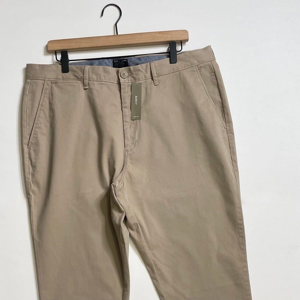NWT!! J. CREW 1040 Athletic Tapered Fit Stretch Chino Pants Khaki Brown 36 x 34