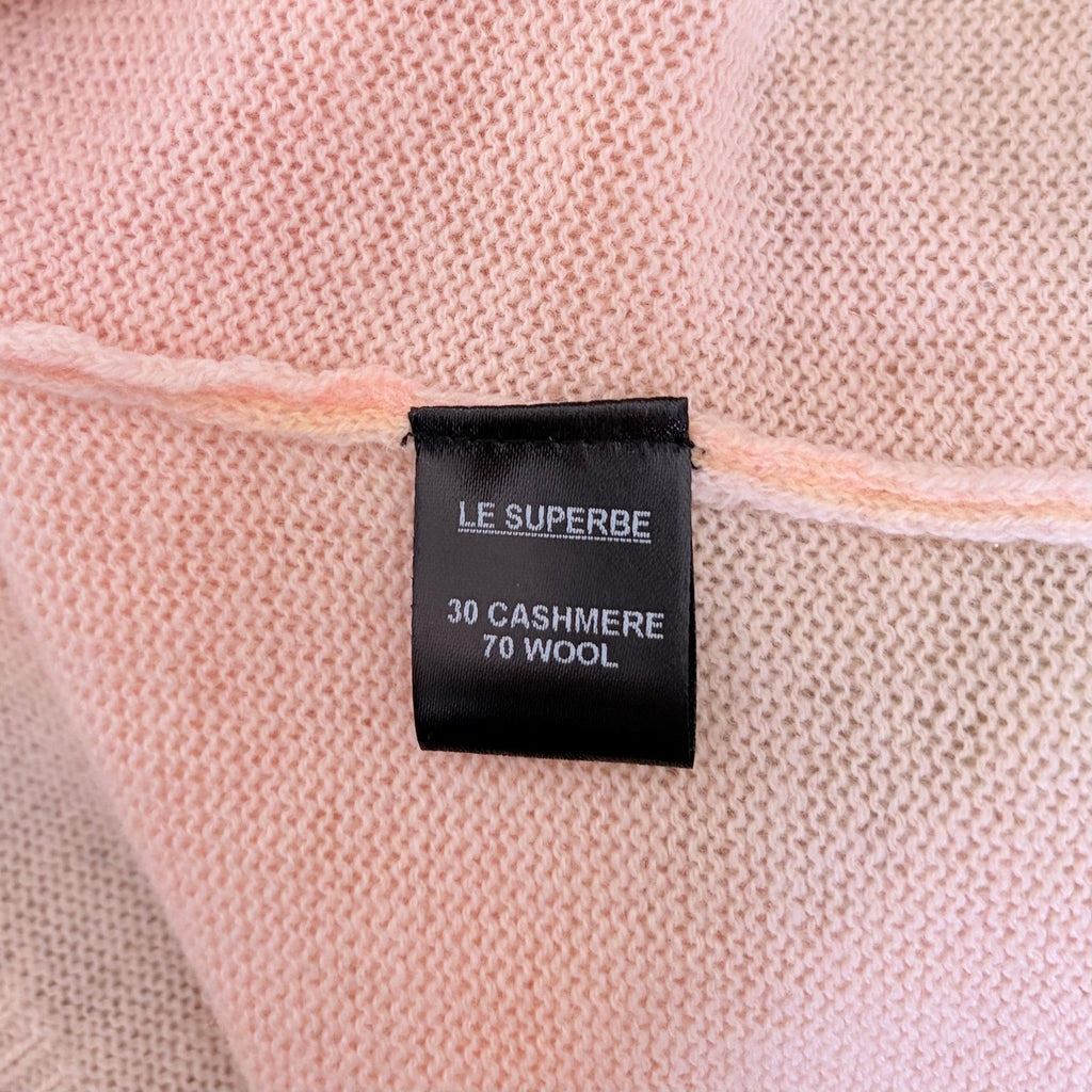 LE SUPERBE Sparkling Surf Jumper Sweater Cashmere Wool Sunset Ombré X-Small