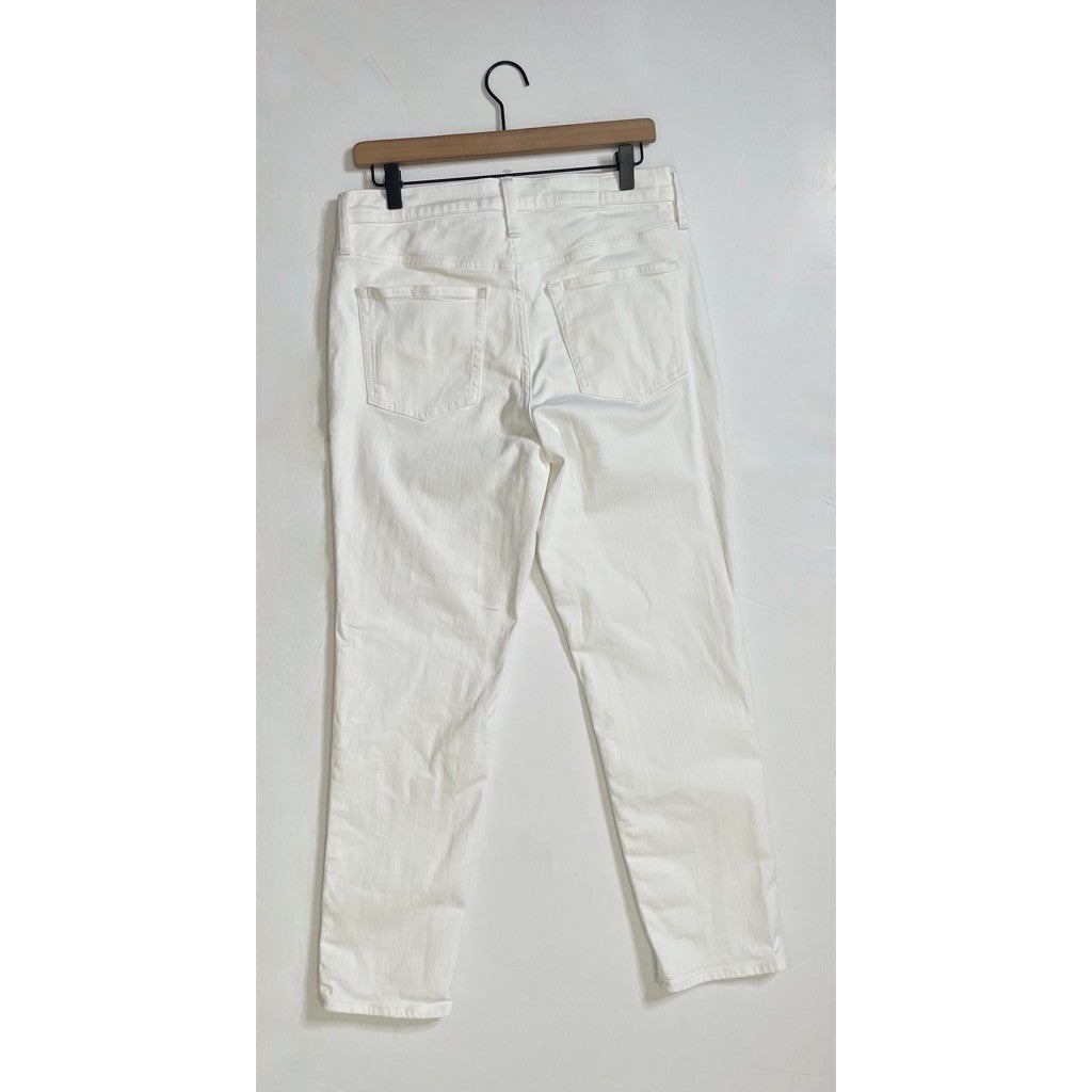 NWT!! J. CREW White Slim Jeans '03 2003 Stretch Solid White High Rise Size 29