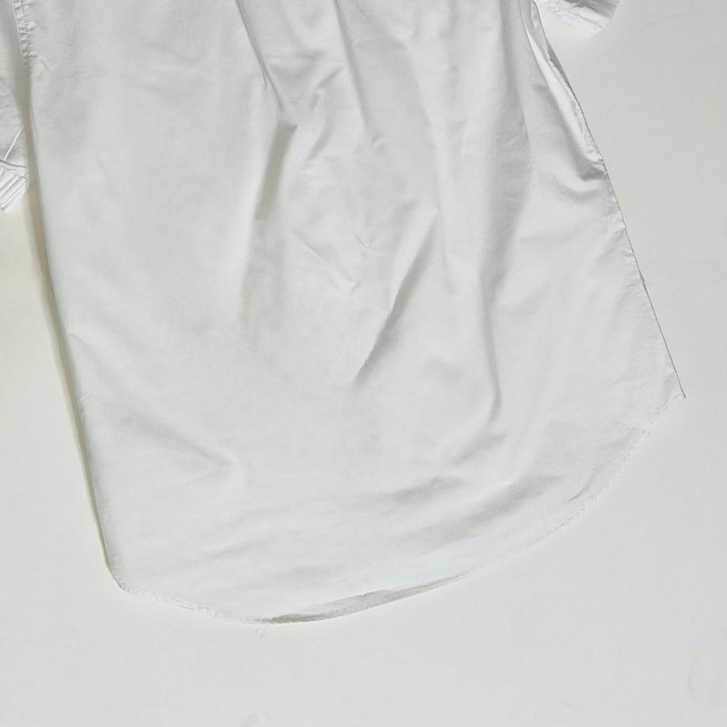 NWT!! Men's J. CREW Short Sleeve Broken-In Organic Cotton Oxford Shirt White S