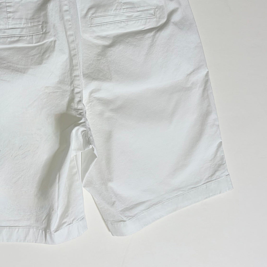 NWT!! J. CREW Factory 9" Frankie Bermuda Chino Shorts Solid White Preppy Size 12
