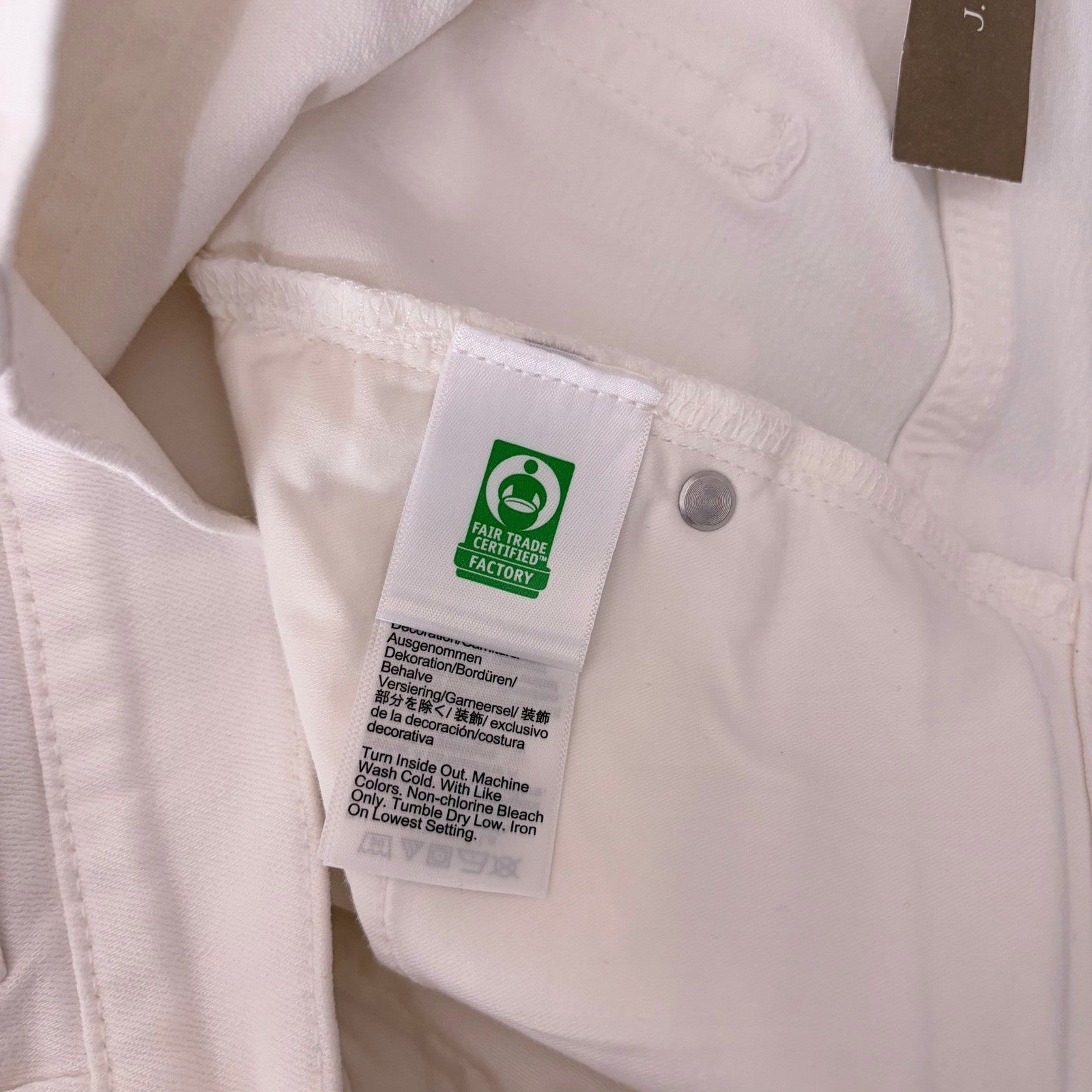 NWT!! J. CREW '96 Slim Wide Jeans Retro Raw Hems Solid White Preppy Frayed 31