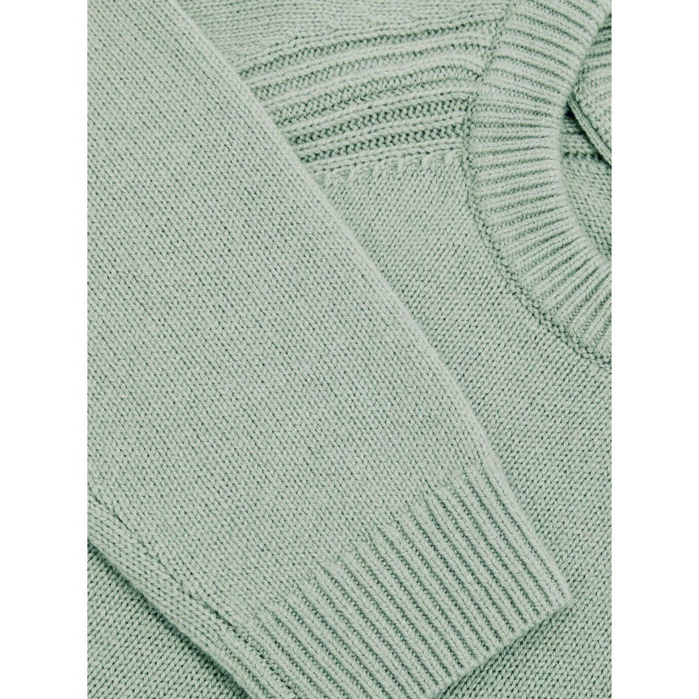 Men's REISS Sage Green Cloud Wool Raglan Sleeve Crew Neck Jumper Sweater Small
