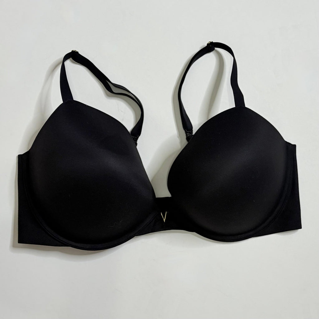 VICTORIA'S SECRET Black Push-Up Convertible Bra Padded Solid 38DD
