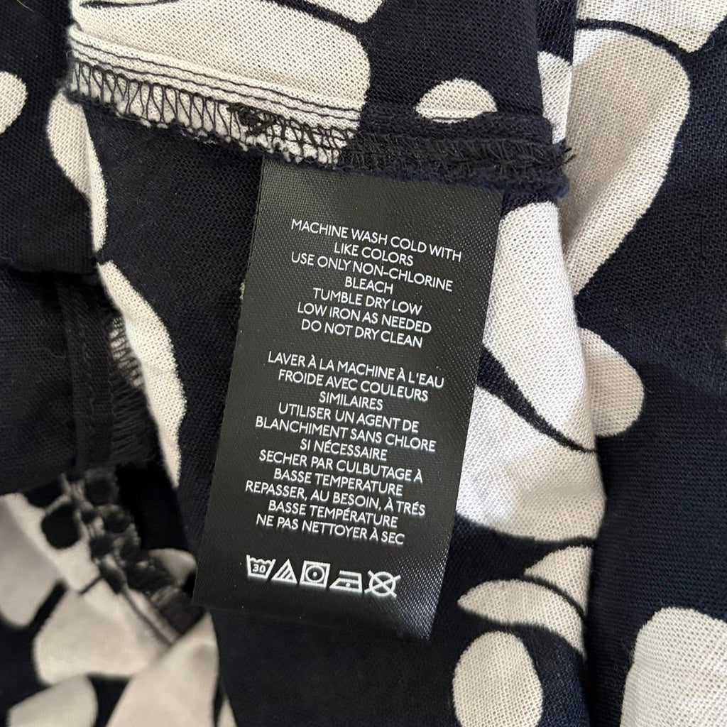 NWT!! FREE PEOPLE Poppy Printed Maxi Skirt Polka Dot Floral Black White Medium