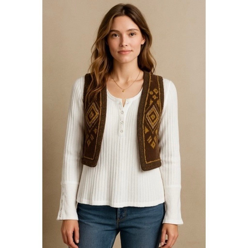 NWT!! SUNDANCE White Ribbed Knit Henley Top Shirt Scoop Neck Knit Solid X-Large