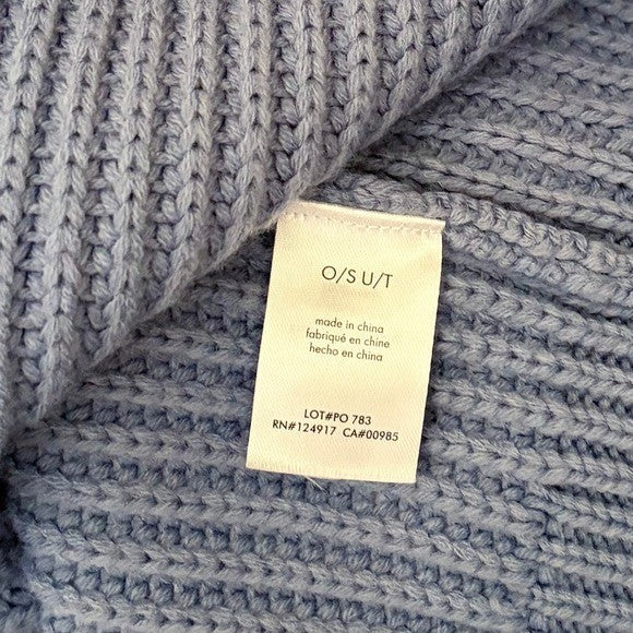 Revolve WEWOREWHAT Oversized Cardigan Sweater Chunky Knit Storm One Size