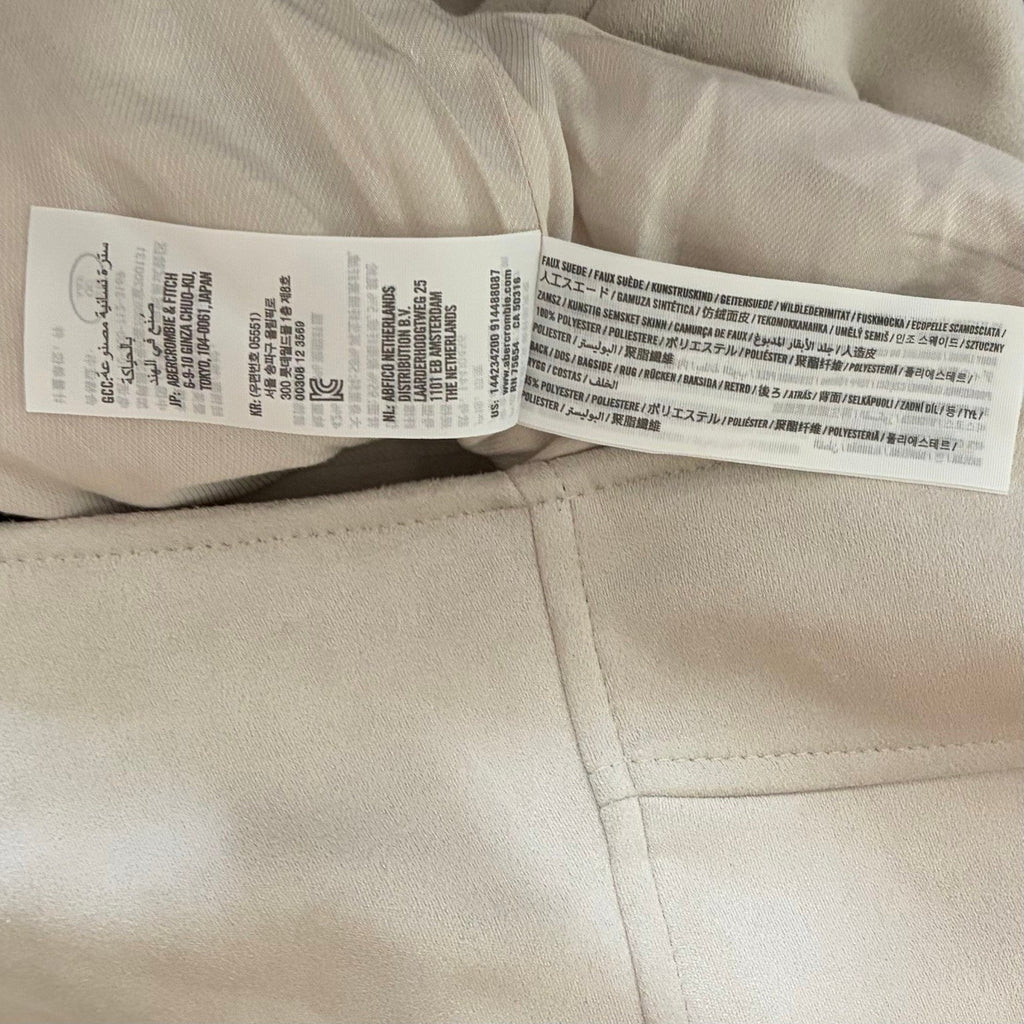 NWT!! ABERCROMBIE & FITCH Vegan Suede Moto Jacket