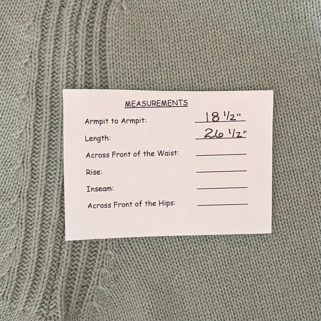 Men's REISS Sage Green Cloud Wool Raglan Sleeve Crew Neck Jumper Sweater Small