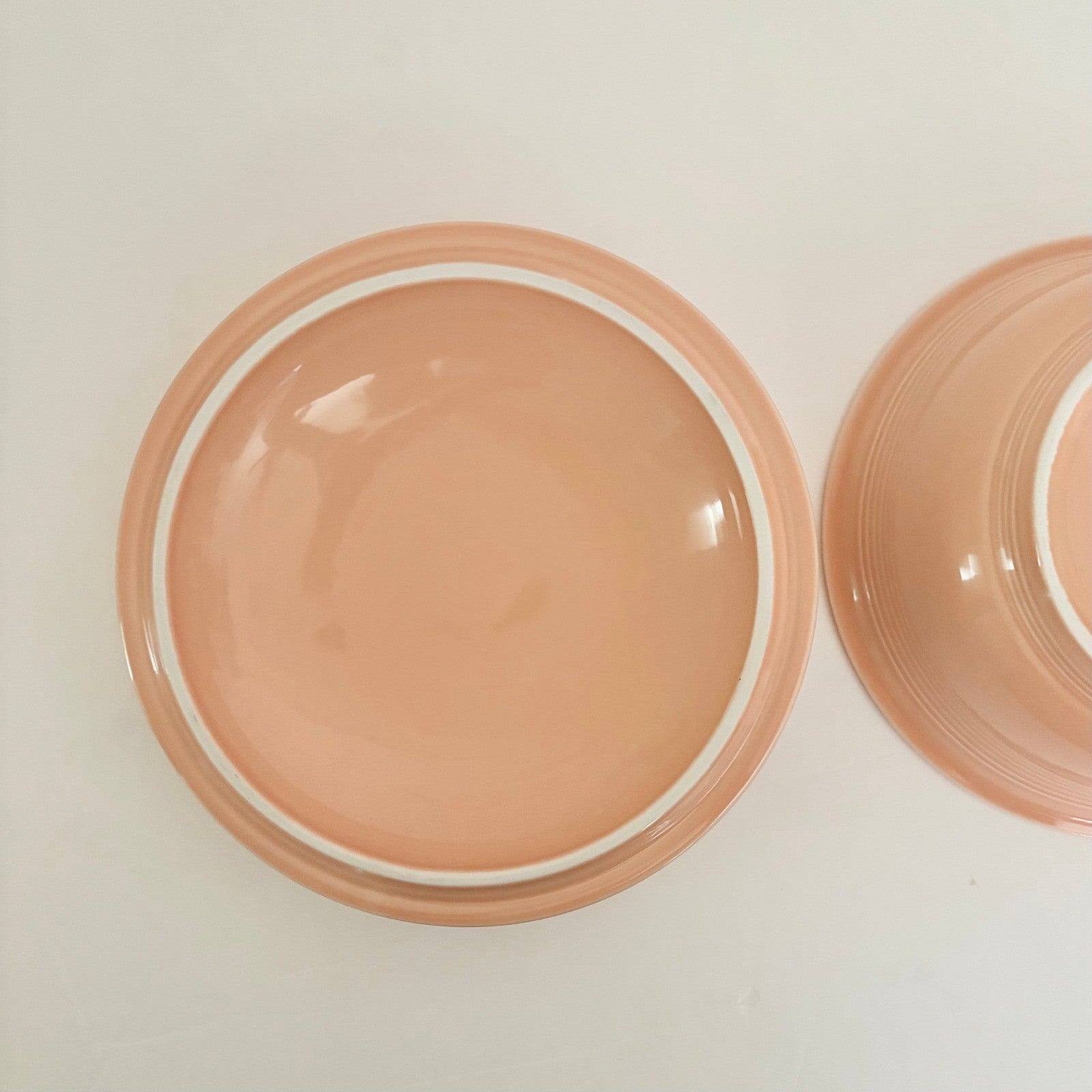 Vintage FIESTA Apricot Covered Lidded Casserole Homer Laughlin Ceramic Made USA