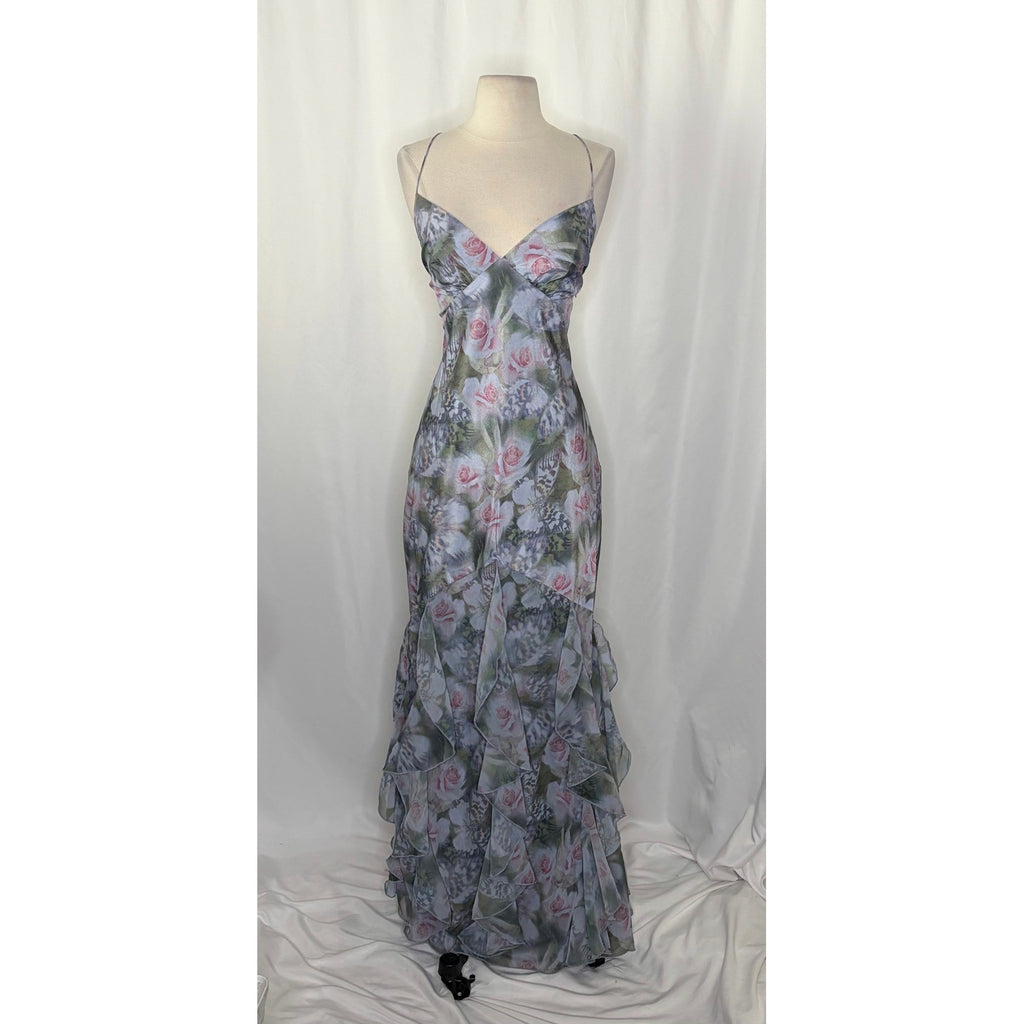 NWT!! Anthropologie FOR LOVE & LEMONS Elea Floral Ruffle Maxi Dress Medium