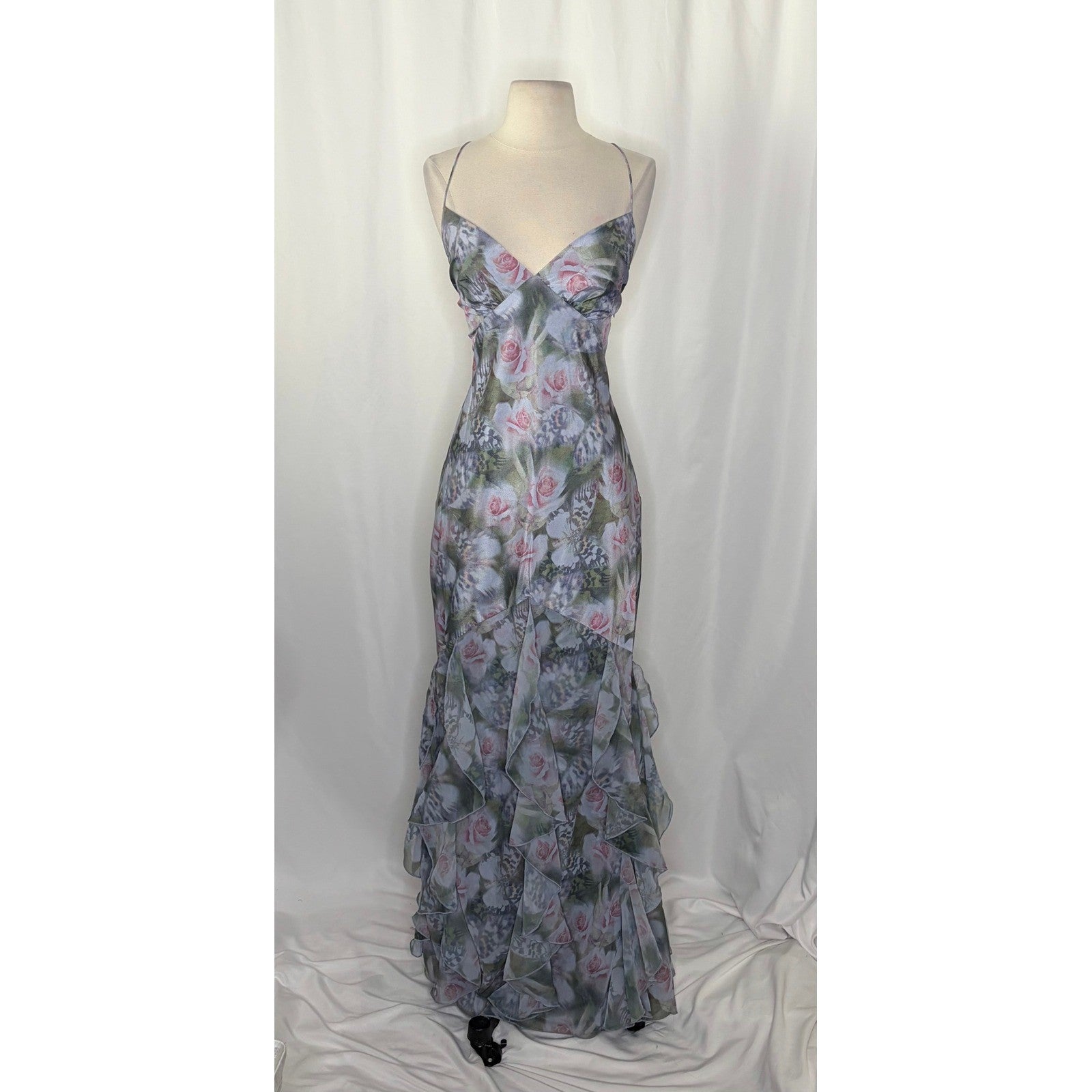 NWT!! Anthropologie FOR LOVE & LEMONS Elea Floral Ruffle Maxi Dress Medium