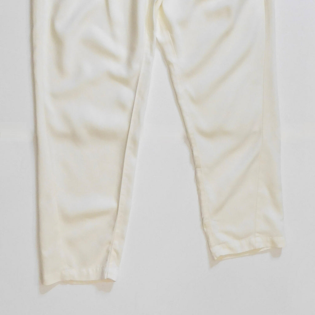 NWT!! ANTHROPOLOGIE Scout Tapered Slim Pants Natural Off White Pockets Size 32