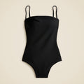 NEW!! J. CREW Gemma Bandeau One Piece Swimsuit Classic Sculpt Solid Black 14