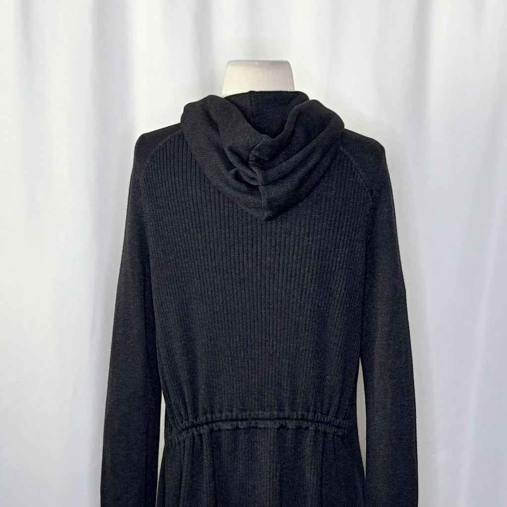 LULULEMON Peace Of Mind Wrap Cardigan Sweater Heathered Black Athleisure Size 8