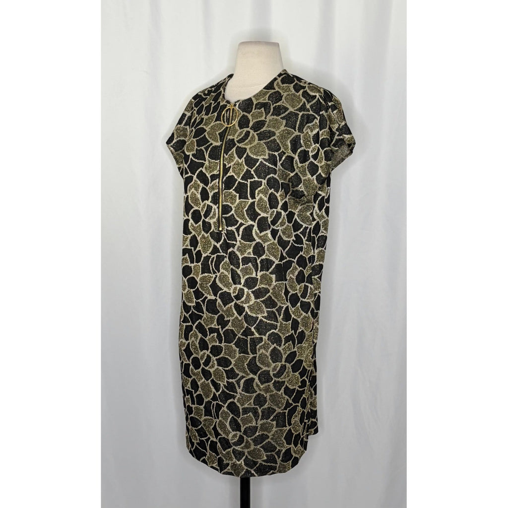 NWT!! TRINA TURK Hasil 2 Short-Sleeve Shift Dress Vacation Party Glam Medium