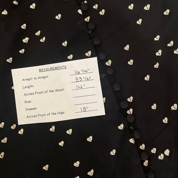 ALLSAINTS Malie Broken Heart Dress Embroidered Black Ivory All Saints Small