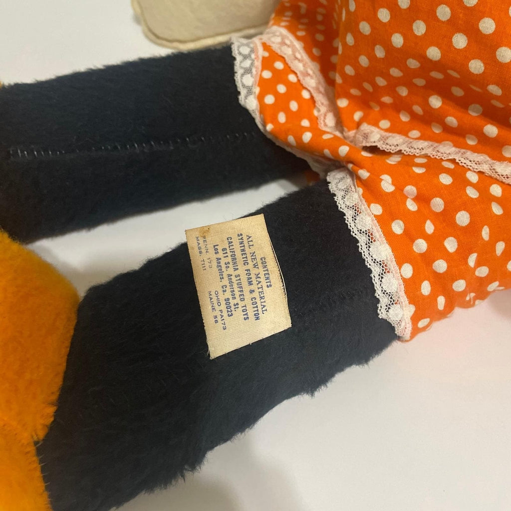 Vintage MINNIE MOUSE Plush Walt Disney Productions California Stuffed Toy