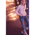 Anthropologie HEI HEI Journey Bomber Jacket Solid Light Pink Sporty Medium