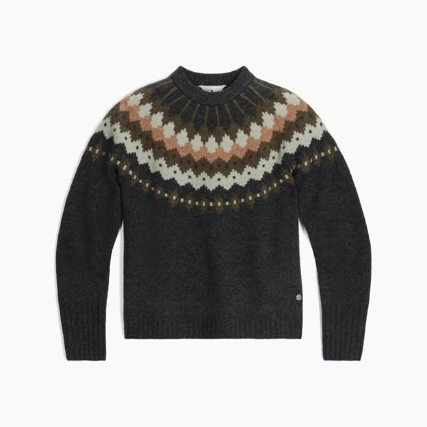 NWT!! ROYAL ROBBINS Rockcraft Merino Wool Fair Isle Crew Neck Sweater Small