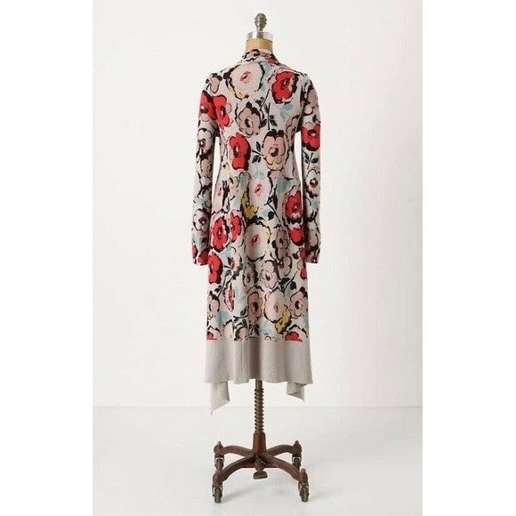 Anthropologie SPARROW Flora Exemplar Long Duster Cardigan Sweater Linen Medium