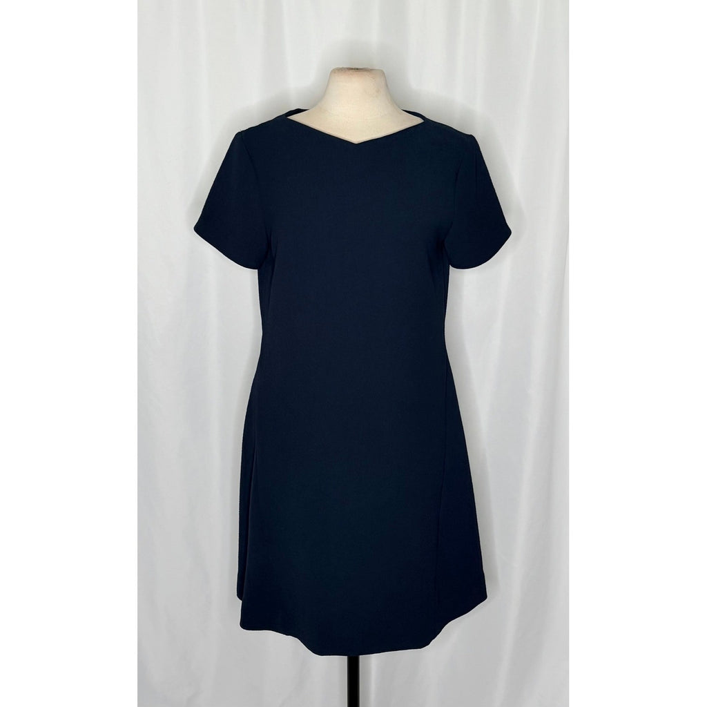 MM LAFLEUR The Eliza Dress Staccato Galaxy Blue Navy Short Sleeves Retro Medium