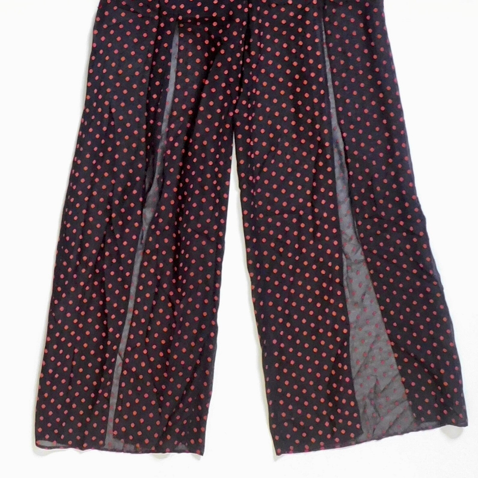NWT!! THE FIFTH LABEL Titania Jumpsuit Black Red Clip Dot Dots Ruffle X-Small