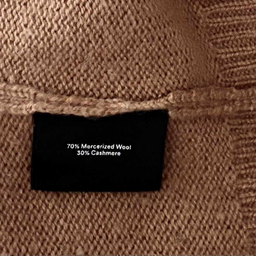 SUMMERSALT The Luxe Cashmere Wool Sweater Button Detail Knit Pullover Medium
