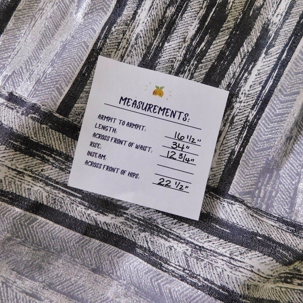 YOANA BARASCHI Silver Baccarat Herringbone Print Dress Fit N' Flare Size 0