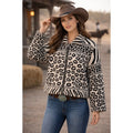 Vintage PAINTED PONY Animal Print Jacket Cropped Cottagecore Western Medium