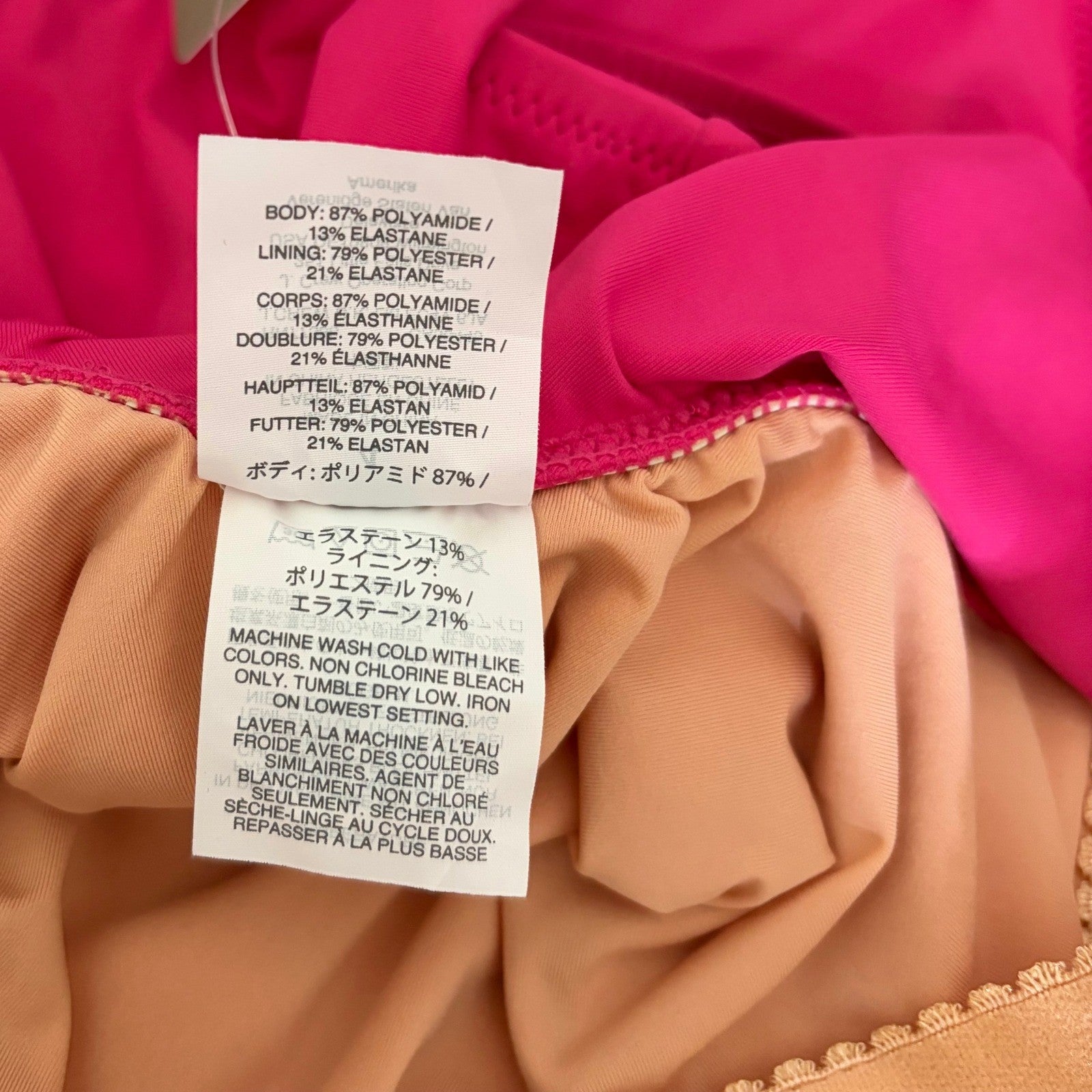NWT!! J. CREW Ruffle Scoopneck One Piece Swimsuit Solid Hot Pink Vacation Size 4