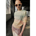 LE SUPERBE Sparkling Surf Jumper Sweater Cashmere Wool Sunset Ombré X-Small