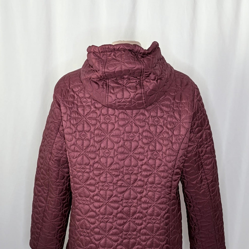 NWT!! KATE SPADE New York Water Resistant Hooded Floral Quilted Jacket X-Large
