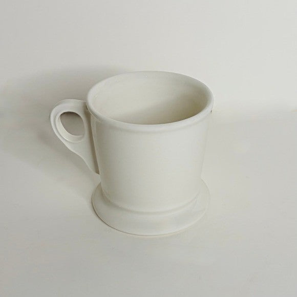 ANTHROPOLOGIE Letter "H" Monogram Mug White Minimalist Coffee Tea Farmhouse H