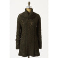 Anthropologie SLEEPING ON SNOW Eldora Turtleneck Sweater Green Linen Wool XS
