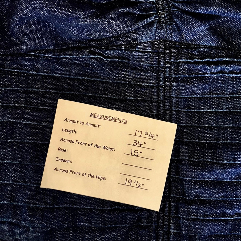 TANYA TAYLOR Pansy Dress Blue Denim Pleated Mini Puffed Sleeves Flirty Size 6