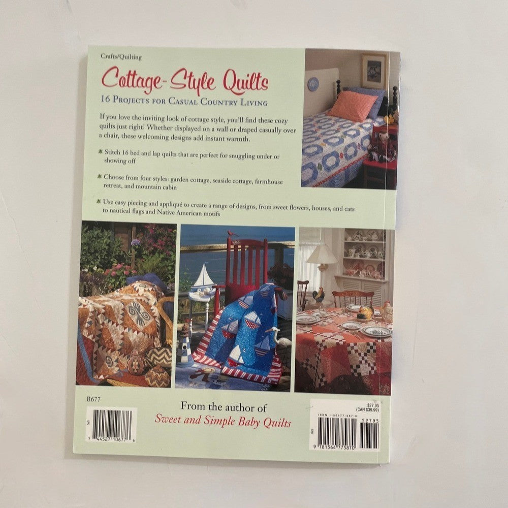 Mary Hickey Cottage Style Quilts Paperback Book Quilting Sewing Country Nautical